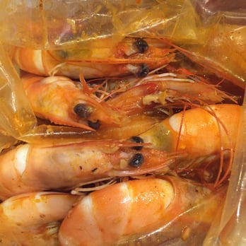 Stinkin Crawfish - a pound of shrimp in stinkin sauce - Cajun/Creole Near Me - Downey, California