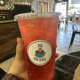 SF peach/raspberry green tea