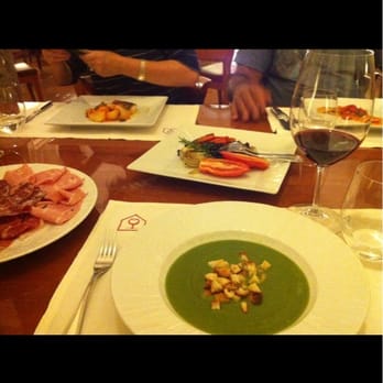 Casa Bleve - Their amazing antipasti artisan cured meats, seabass, seasonal vegetables, and my asparagus soup - Italian Near Me - Rome, RM