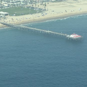 Joy Air Tours - Ruby's Diner, Huntington Beach Pier - Aerial Tours Near Me - Costa Mesa, California
