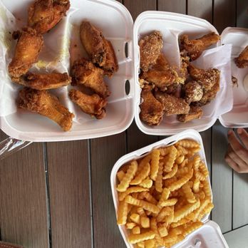 Hibachi Wings - Lemon pepper and Parmesan wings; large fry - Coffee & Tea Near Me - Savannah, Georgia Hibachi Wings - Lemon pepper and Parmesan wings; large fry - Coffee & Tea Near Me - Savannah, Georgia