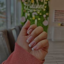 Polished Nail Lounge - French tip gel mani