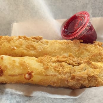Scubber's Hot Wings - The handmade mozzarella sticks. With raspberry sauce... obviously. There's no other way. - Chicken Wings Near Me - Albany, New York Scubber's Hot Wings - The handmade mozzarella sticks. With raspberry sauce... obviously. There's no other way. - Chicken Wings Near Me - Albany, New York