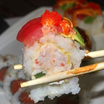 Kona Grill - Denver - The Bama Roll was our favorite sushi roll of the evening. - New American Near Me - Denver, Colorado Kona Grill - Denver - The Bama Roll was our favorite sushi roll of the evening. - New American Near Me - Denver, Colorado