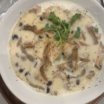 Rin-Tei - Creamy Soy Milk Pho with Mushrooms and Chicken - Asian Fusion Near Me - San Mateo, California Rin-Tei - Creamy Soy Milk Pho with Mushrooms and Chicken - Asian Fusion Near Me - San Mateo, California
