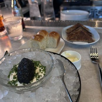 Crawford Brothers Steakhouse - Siberian Caviar and the ROLLS - Steakhouses Near Me - Cary, North Carolina