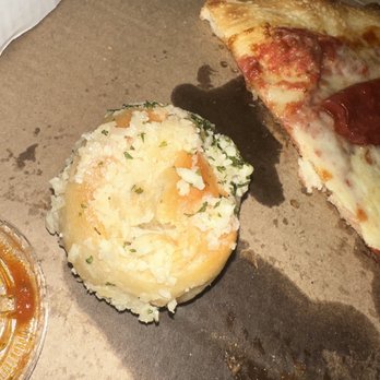 New York Roma Pizza - Half a Dozen Garlic Rolls, look how much garlic! love! - Pizza Near Me - Miami, Florida New York Roma Pizza - Half a Dozen Garlic Rolls, look how much garlic! love! - Pizza Near Me - Miami, Florida