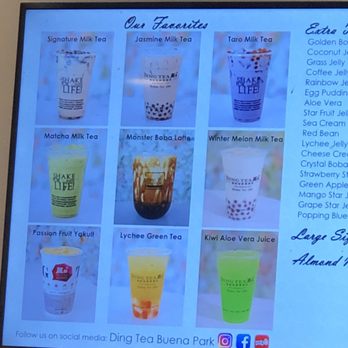 Ding Tea - Menu favorites - Coffee & Tea Near Me - Buena Park, California Ding Tea - Menu favorites - Coffee & Tea Near Me - Buena Park, California