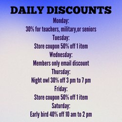 Ray of Hope Thrift Store - Daily Discounts