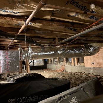 Breathable - After - new air handler, ducting, return register where old furnace was - Heating & Air Conditioning/HVAC Near Me