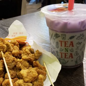 Tea 'n Tea - Medium spice popcorn chicken with tea-sty taro - Coffee & Tea Near Me - Northridge, California Tea 'n Tea - Medium spice popcorn chicken with tea-sty taro - Coffee & Tea Near Me - Northridge, California