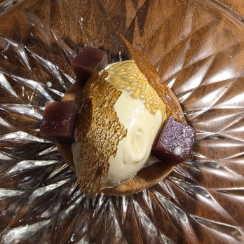Restaurant Gish - nurungji icecream, shortbread, redbean jelly, black sugar crisp - New American Near Me - Santa Clara, California Restaurant Gish - nurungji icecream, shortbread, redbean jelly, black sugar crisp - New American Near Me - Santa Clara, California