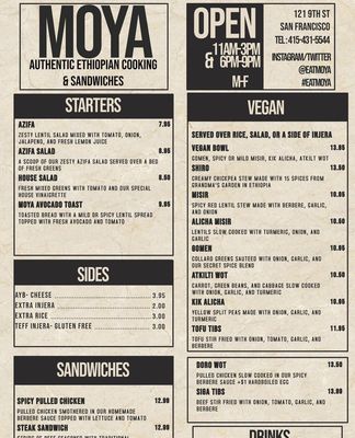 Menu photo 6 Moya San Francisco, CA Menu photo 6 Moya San Francisco, CA