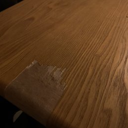 Ruined table. Ruined table.
