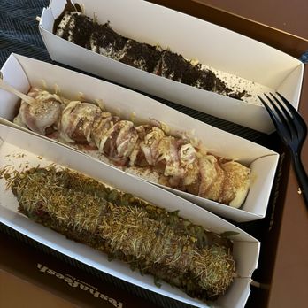 Feshafeesh  - Raspberry cheesecake sticks  Dubai fruit kebab  oreo stick - Coffee & Tea Near Me - Middletown, Connecticut