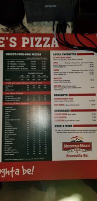 Menu photo 2 Mountain Mike's Pizza Sacramento, CA Menu photo 2 Mountain Mike's Pizza Sacramento, CA