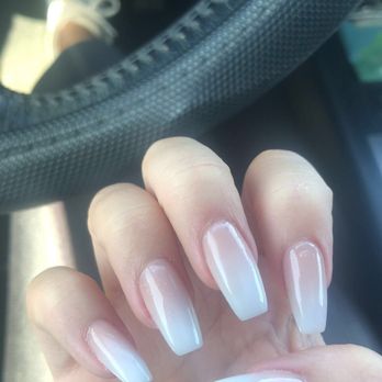 Fancy Nails - ombré coffin nails - Nail Salons Near Me - College Station, Texas Fancy Nails - ombré coffin nails - Nail Salons Near Me - College Station, Texas