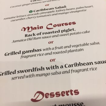 Captain Jack's - Menu options (subject to change) - Seafood Near Me - Chessy, 77