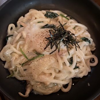 KINKA IZAKAYA ORIGINAL - Truffle Carbonara udon - Japanese Near Me - Toronto, Ontario KINKA IZAKAYA ORIGINAL - Truffle Carbonara udon - Japanese Near Me - Toronto, Ontario