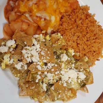 Oscars Mexican Restaurant - Chilaquiles with cheese potatoes and rice - Mexican Near Me - Redlands, California