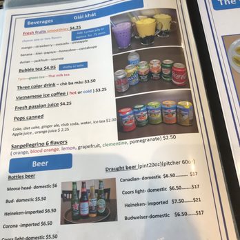 Ginger Pho - a menu for a restaurant - Vietnamese Near Me - North York, Ontario