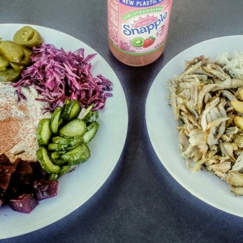 Dr.Sandwich - Hummus salad & chicken shawarma plate - Mediterranean Near Me - Beverly Hills, California