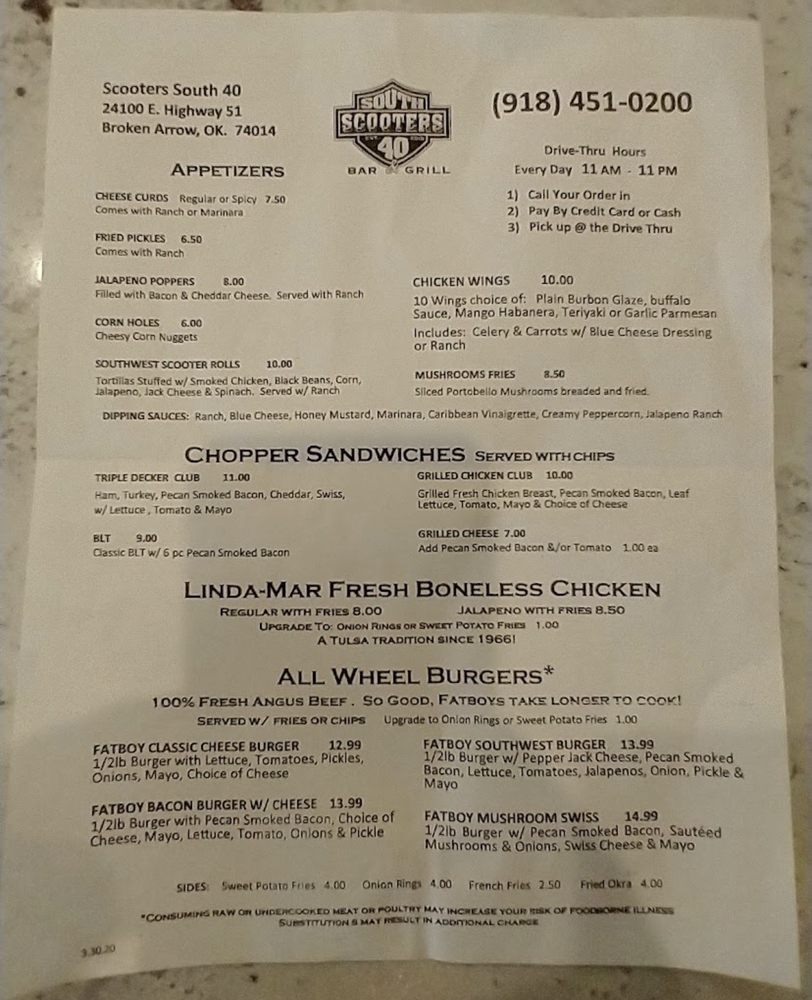 SCOOTERS SOUTH 40 BAR & GRILL 14 Photos 24100 E Hwy 51, Broken Arrow, Oklahoma American