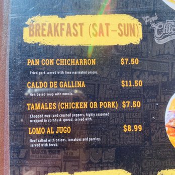 Peru Chicha Peruvian Restaurant - I'm willing to go back to try the breakfasts - Peruvian Near Me - Gardena, California