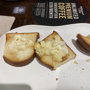 Panera Bread - This was their new Mac and Cheese Sandwich. And to top it off it was cold. Never again! - Sandwiches Near Me - Chula Vista, California Panera Bread - This was their new Mac and Cheese Sandwich. And to top it off it was cold. Never again! - Sandwiches Near Me - Chula Vista, California