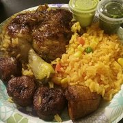 Photo of Senor Pollo - New York, NY, United States. This is how you plate food, not the Jumangi. Majority of the rice fell in the bag. Thanks.