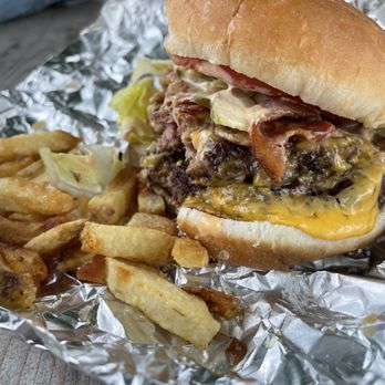 Burger Bus - a burger and french fries - Burgers Near Me - Barton, Vermont