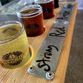 Invictus Brewing - Beer flight - Breweries Near Me - Blaine, Minnesota Invictus Brewing - Beer flight - Breweries Near Me - Blaine, Minnesota