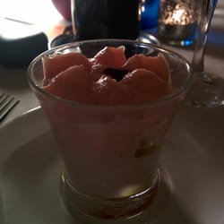 Chupito de gazpacho de almendra! Rico!