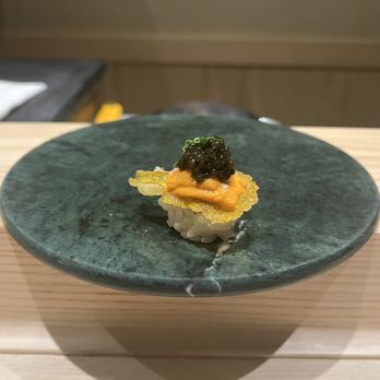 Sushi Ishikawa - Uni caviar shiso tempura - Sushi Bars Near Me - New York, New York Sushi Ishikawa - Uni caviar shiso tempura - Sushi Bars Near Me - New York, New York