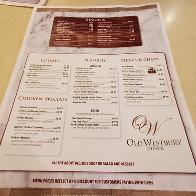 Menu photo 8 Old Westbury Diner Old Westbury, NY Menu photo 8 Old Westbury Diner Old Westbury, NY