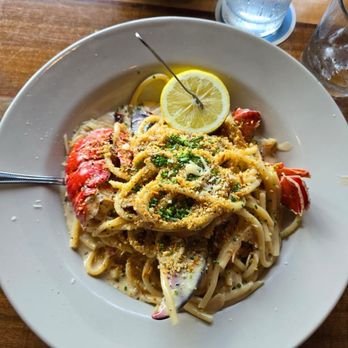 Perla's - Lobster bucatini  Nova Scotia Lobster Bucatini - Seafood Near Me - Austin, Texas