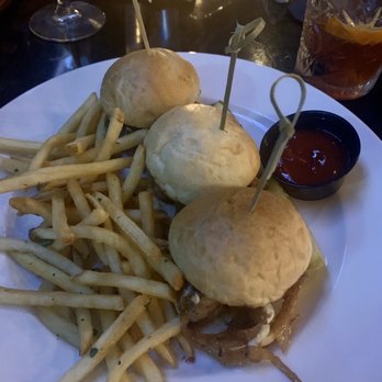 Johnny Black's Public House - Filet mignon sliders with fries. - American Near Me - Lake Orion, Michigan