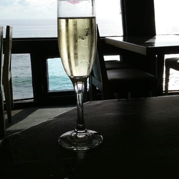 Moonshadows - Prosecco and view from our table. - Seafood Near Me - Malibu, California Moonshadows - Prosecco and view from our table. - Seafood Near Me - Malibu, California