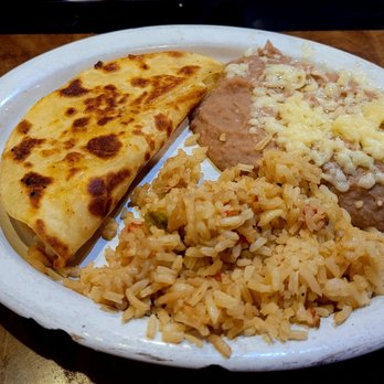 Pablo's Restaurante & Cantina - Kids cheese quesadilla with rice and beans - Mexican Near Me - Birmingham, Alabama Pablo's Restaurante & Cantina - Kids cheese quesadilla with rice and beans - Mexican Near Me - Birmingham, Alabama