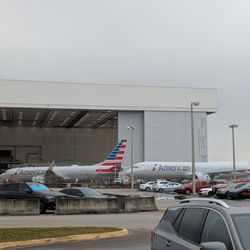 Pan Am Flight Academy - American Airlines hangar across the parking lot.