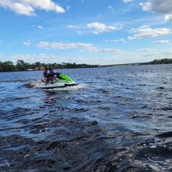 Evolution Jetsports - One of our customers on our yamaha vx jet skis