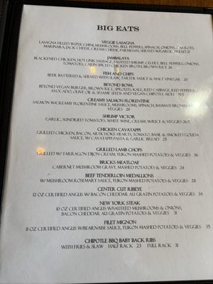 Menu photo 4 Brick's Placerville, CA