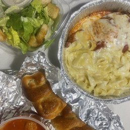 Chicken Parmigiana W/ Spaghetti