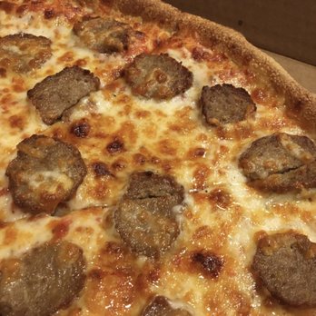 Town Center Pizza - Close Up of large meatball pizza - Pizza Near Me - Northborough, Massachusetts Town Center Pizza - Close Up of large meatball pizza - Pizza Near Me - Northborough, Massachusetts