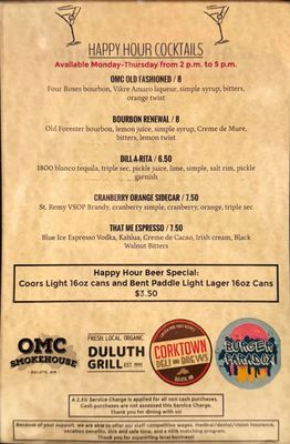 Menu photo 7 OMC Smokehouse Duluth, MN Menu photo 7 OMC Smokehouse Duluth, MN