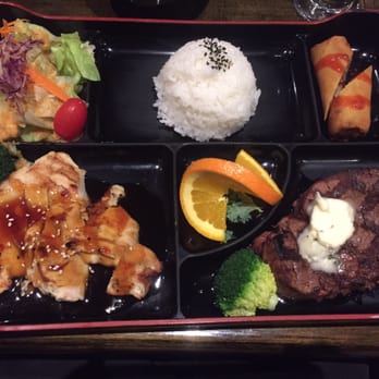 Ari Sushi - Deluxe bento box with teriyaki chicken and filet - Japanese Near Me - Celebration, Florida Ari Sushi - Deluxe bento box with teriyaki chicken and filet - Japanese Near Me - Celebration, Florida