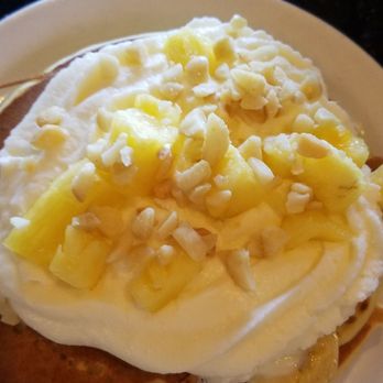 Slappy Cakes - Hawaiian Pancake special with pineapple and whipping cream. - Breakfast & Brunch Near Me - Lahaina, Hawaii Slappy Cakes - Hawaiian Pancake special with pineapple and whipping cream. - Breakfast & Brunch Near Me - Lahaina, Hawaii