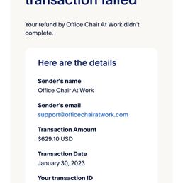 Failed refund with no response. Failed refund with no response.