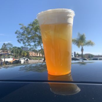 Trinitea Tea - Peach Green Tea with cheese foam - Coffee & Tea Near Me - San Diego, California