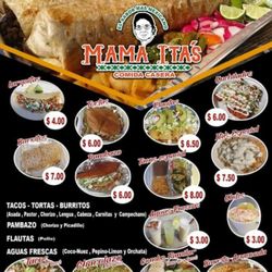 Mama Ita's Comida Casera - Menu